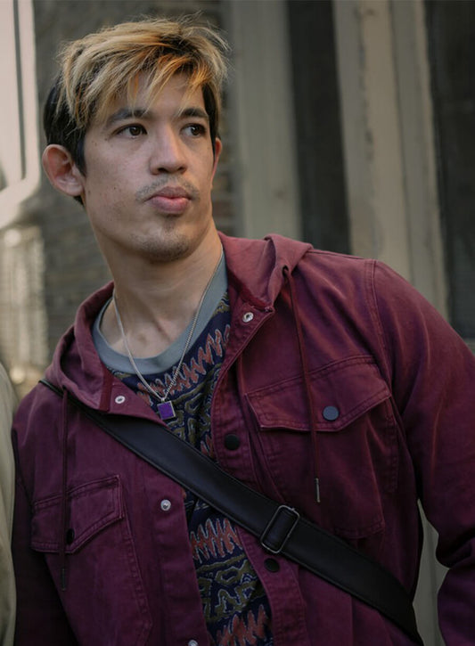 Slow Horses Season 3 Roddy Ho Purple Hooded Jacket