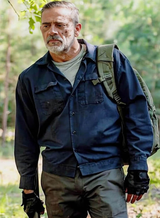 Smith Negan The Walking Dead Blue Cotton Jacket