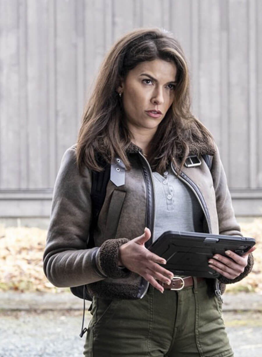 Sofia Pernas Tracker S01 Billie Matalon Brown Leather Fur Jacket