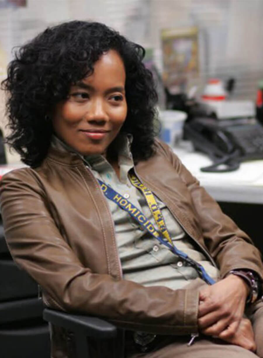 Sonja Sohn The Wire 2002 Kima Greggs Leather Jacket