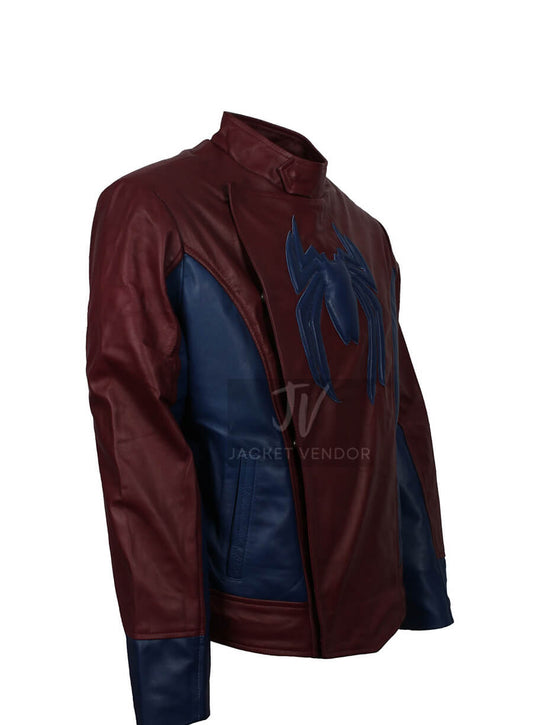 Spiderman Home Coming Tom Holland Peter Parker Leather Jacket