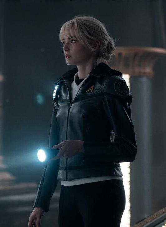 Star Trek: Strange New Worlds Christine Chapel Black Leather Jacket