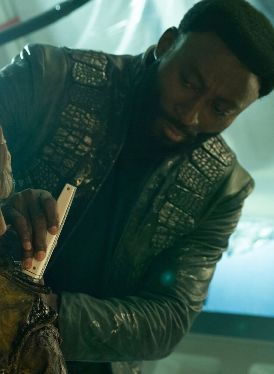 Star Trek: Strange New Worlds Dr. M'Benga Leather Coat