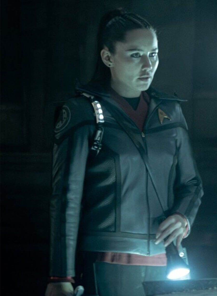 Star Trek: Strange New Worlds Laan Noonien-Sing Leather Jacket Costume