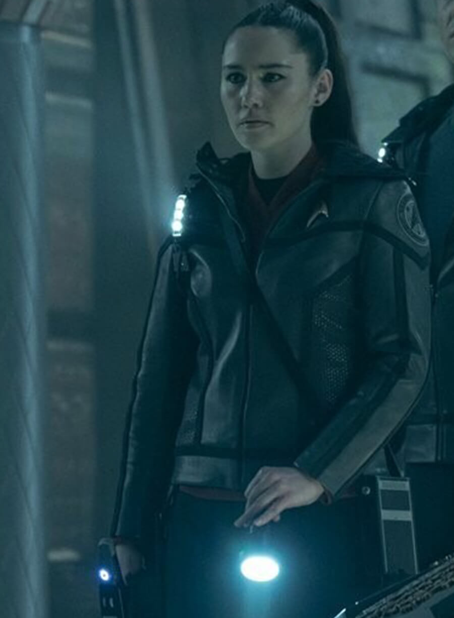 Star Trek: Strange New Worlds Laan Noonien-Sing Leather Jacket Costume