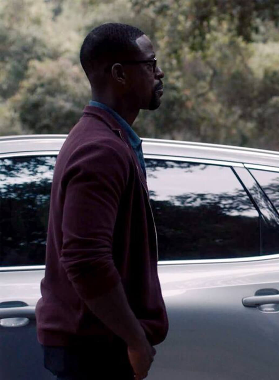 Sterling K. Brown This IS Us Randall Pearson Maroon Jacket 
