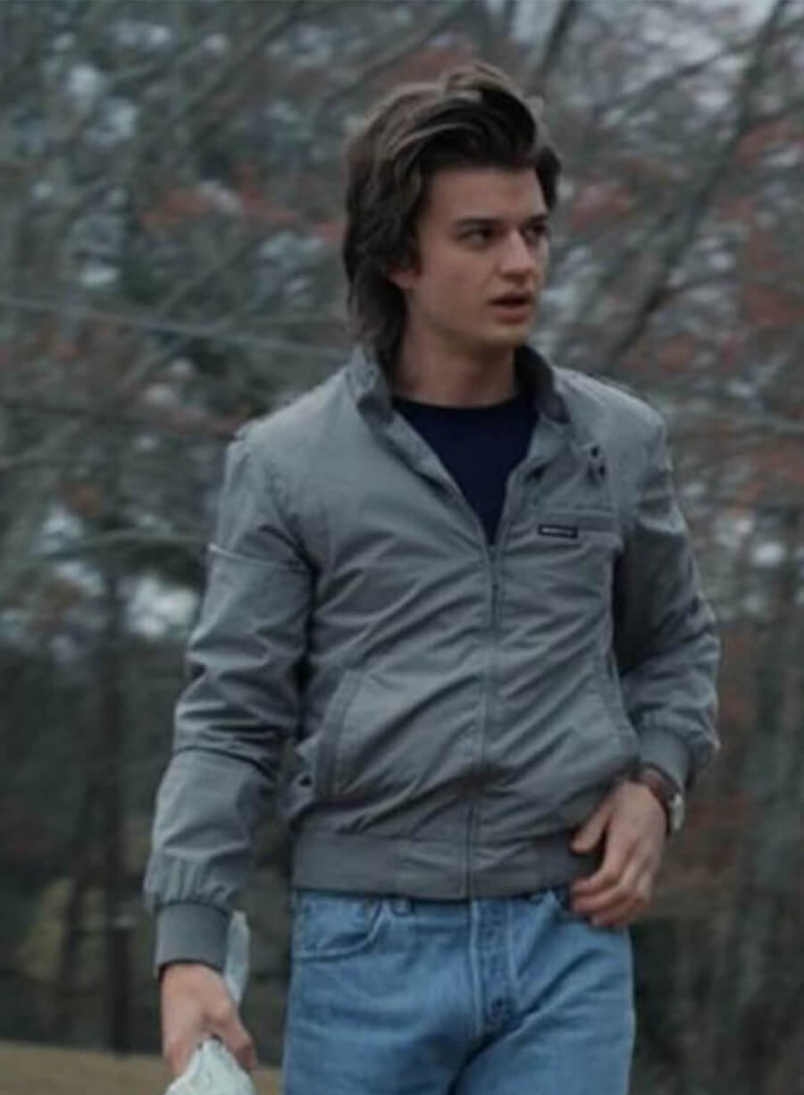 Steve Harrington Stranger Things Grey Jacket