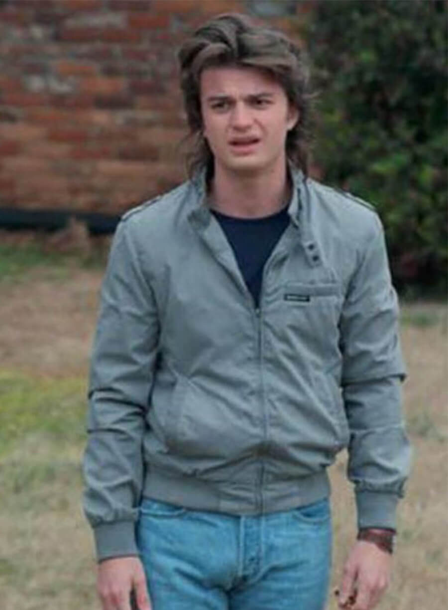 Steve Harrington Stranger Things Grey Jacket
