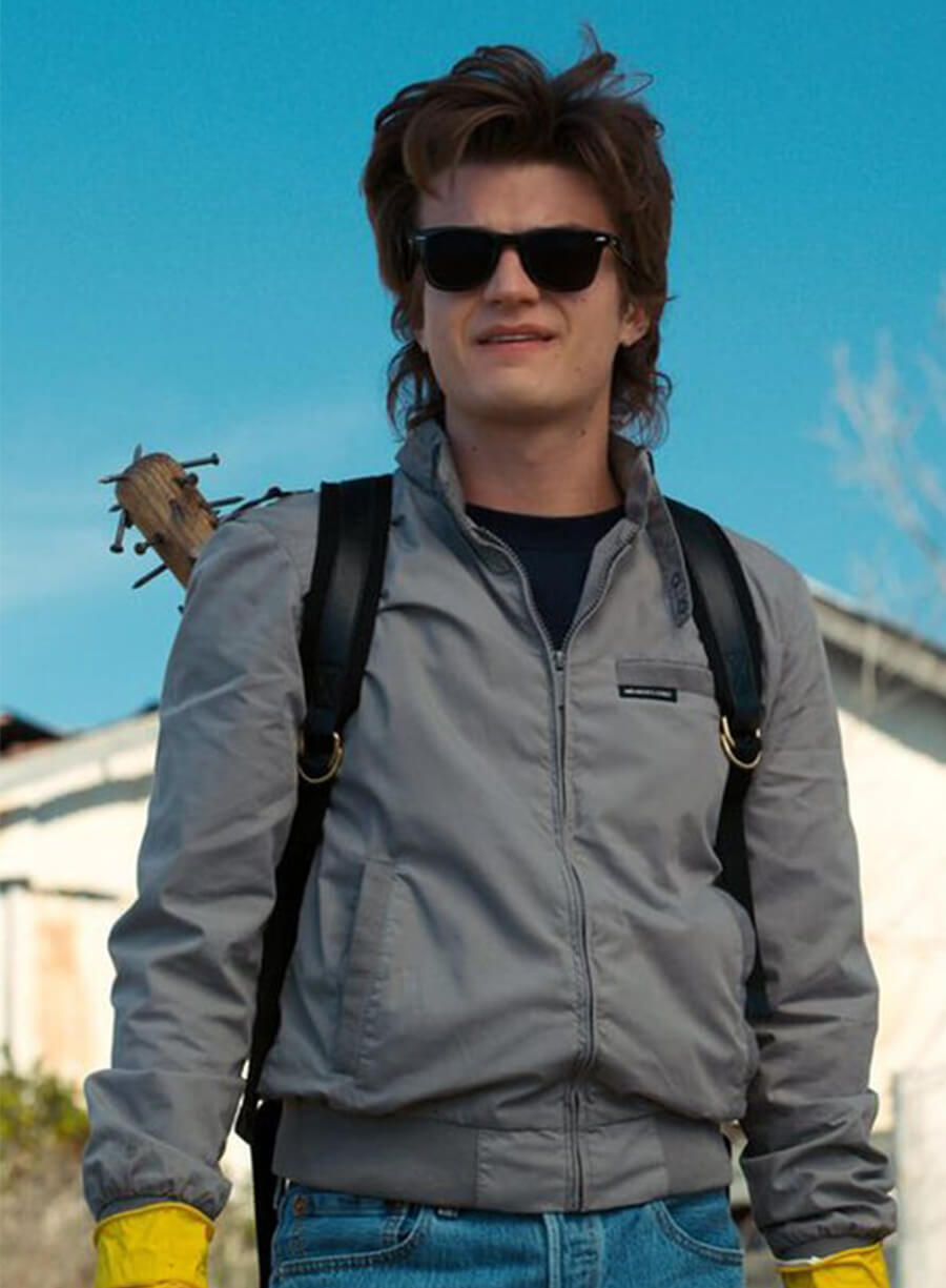 Steve Harrington Stranger Things Grey Jacket