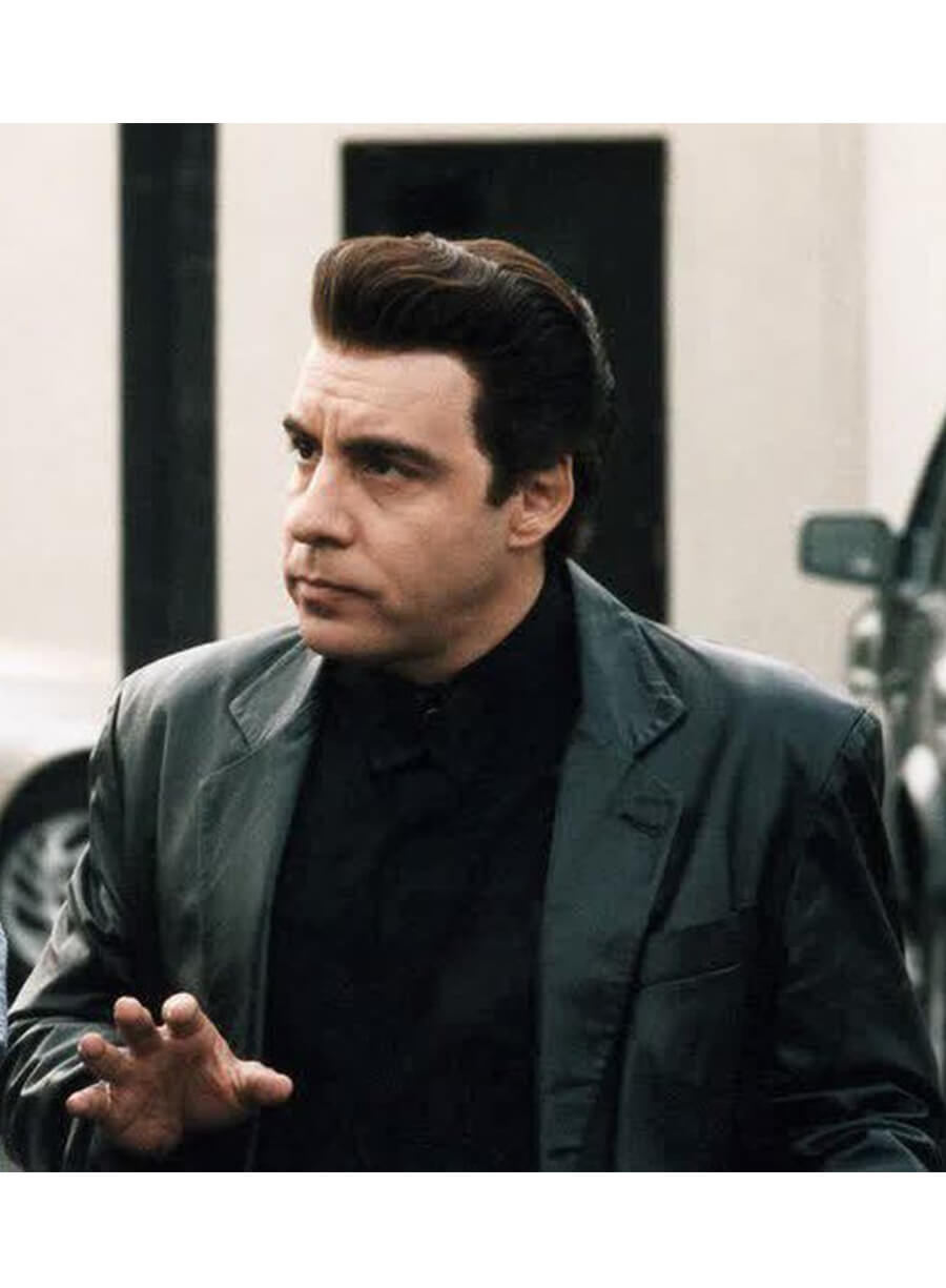 Steven Van Zandt The Sopranos Silvio Dante Black Leather Blazer