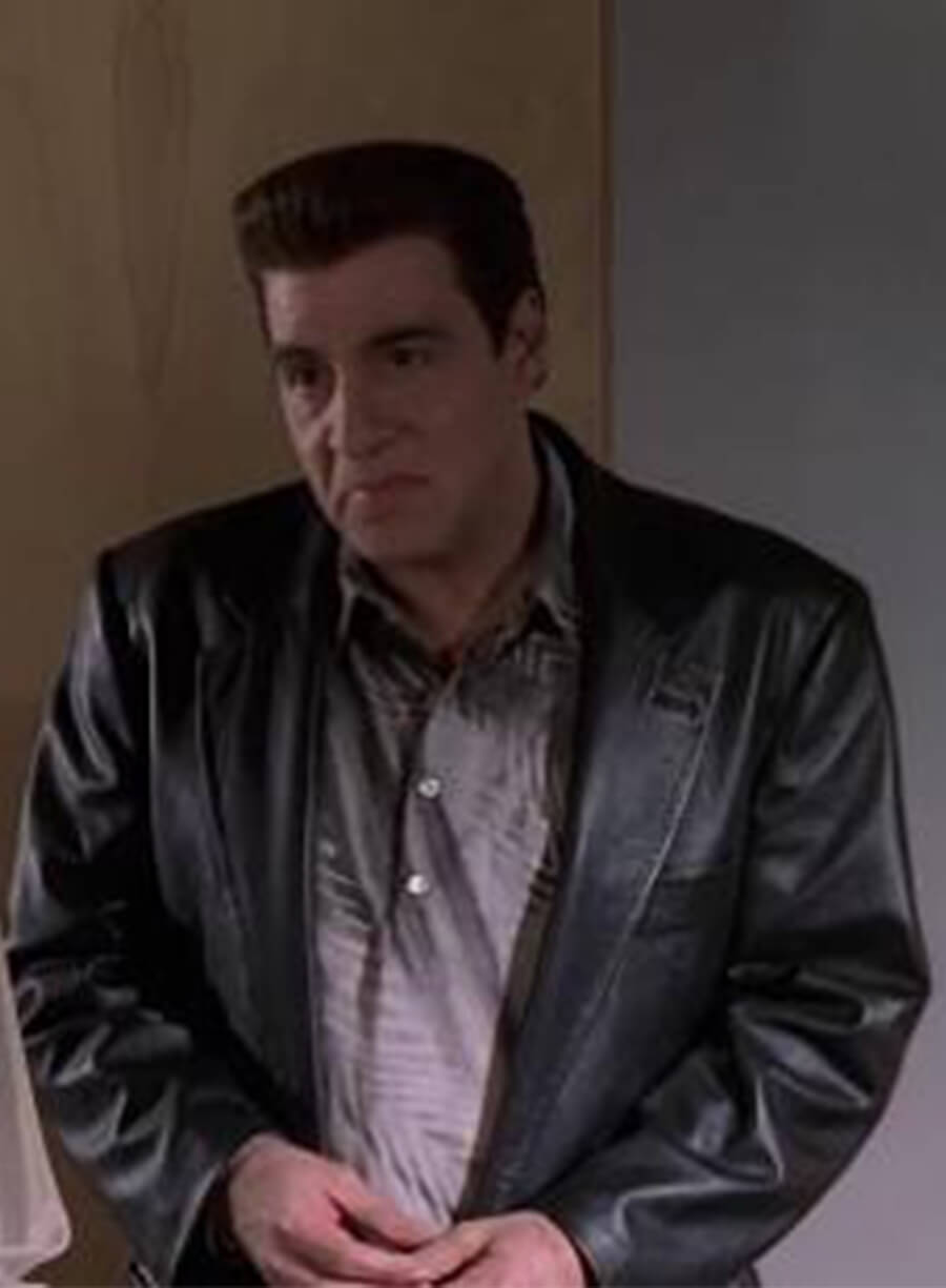 Steven Van Zandt The Sopranos Silvio Dante Black Leather Blazer