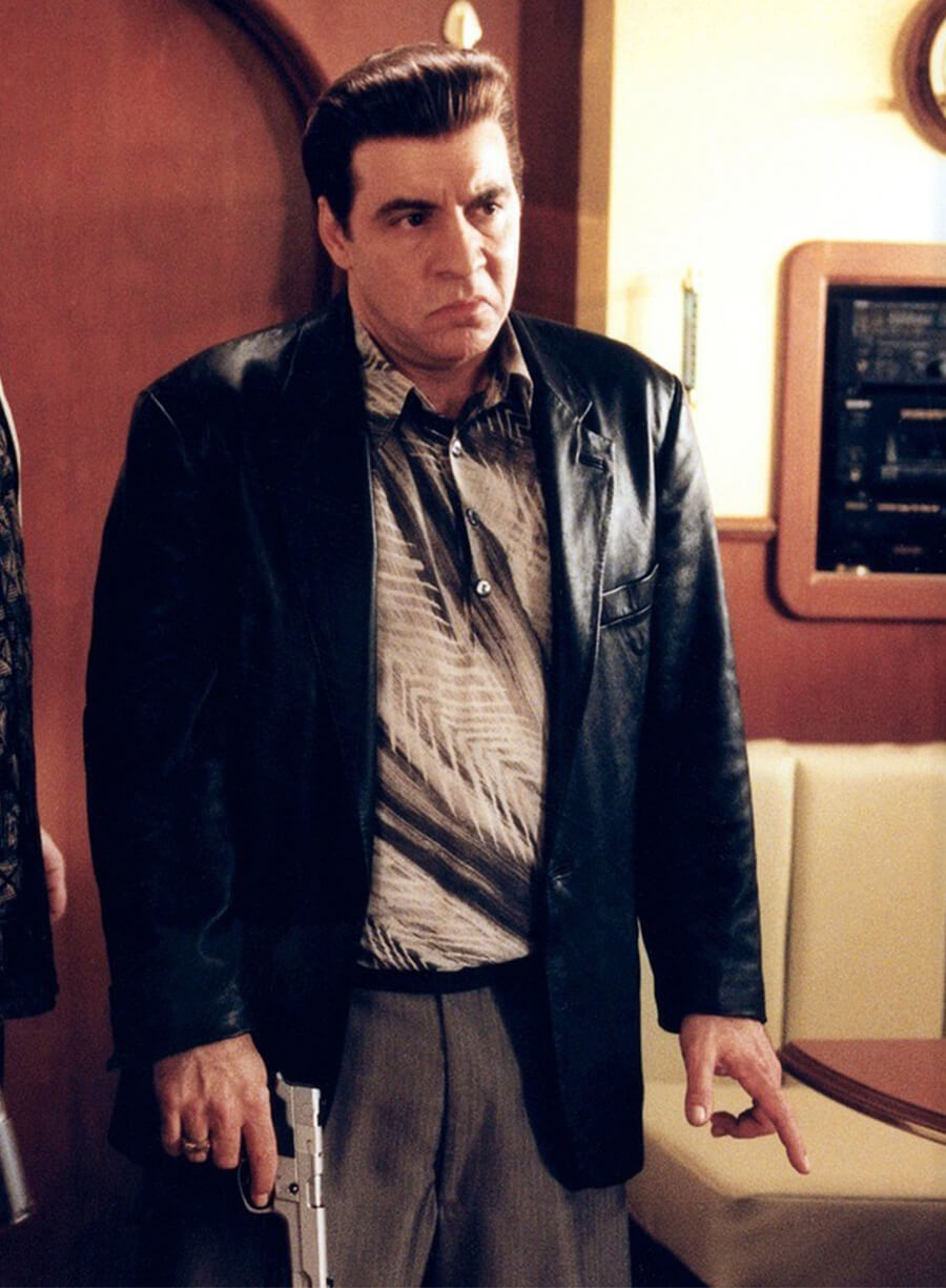 Steven Van Zandt The Sopranos Silvio Dante Black Leather Blazer