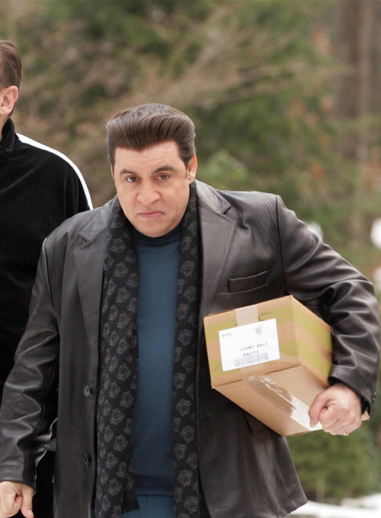 Steven Van Zandt The Sopranos Silvio Dante Black Leather Blazer