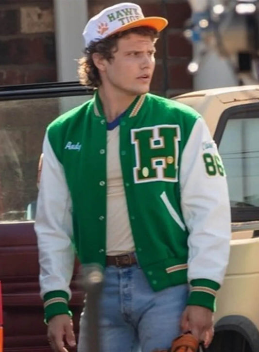 Stranger Things Andy Green Varsity Letterman Jacket