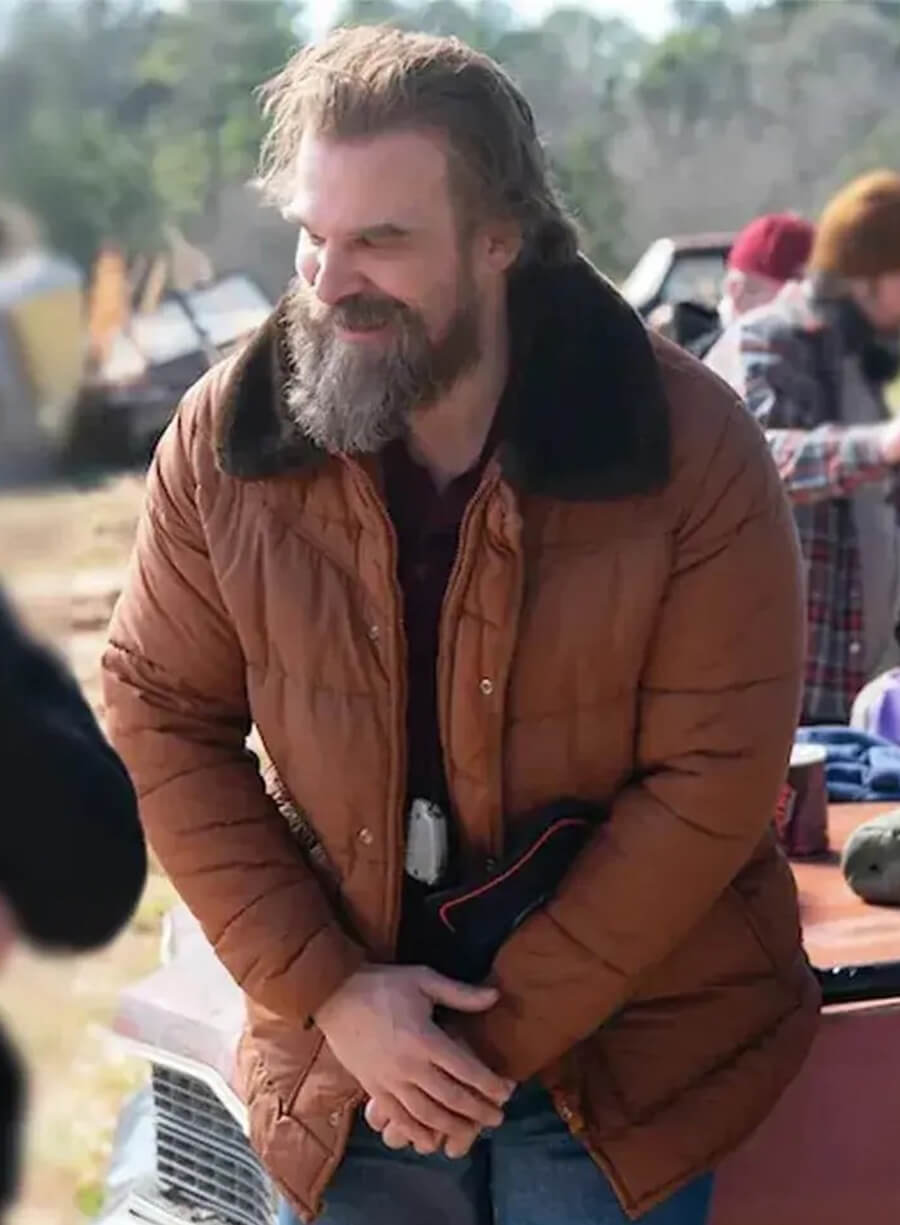 Stranger Things Jim Hopper Brown Jacket