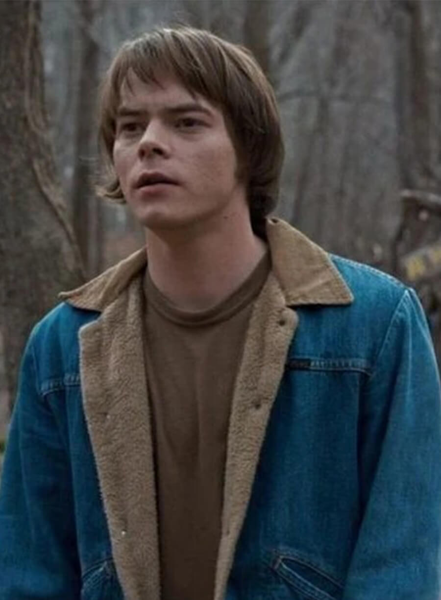 Stranger Things Jonathan Byers Denim Sherpa Jacket