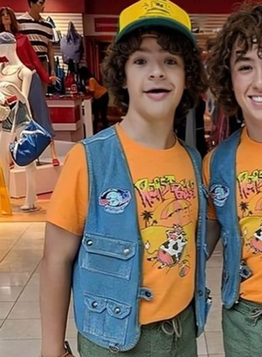Stranger Things S04 Dustin Henderson Blue Denim Vest