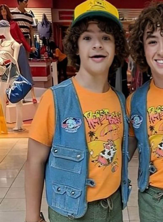 Stranger Things S04 Dustin Henderson Blue Denim Vest