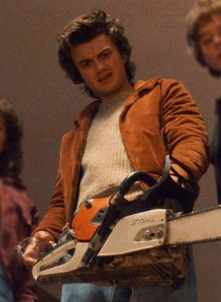 Stranger Things Steve Harrington S05 Brown Jacket