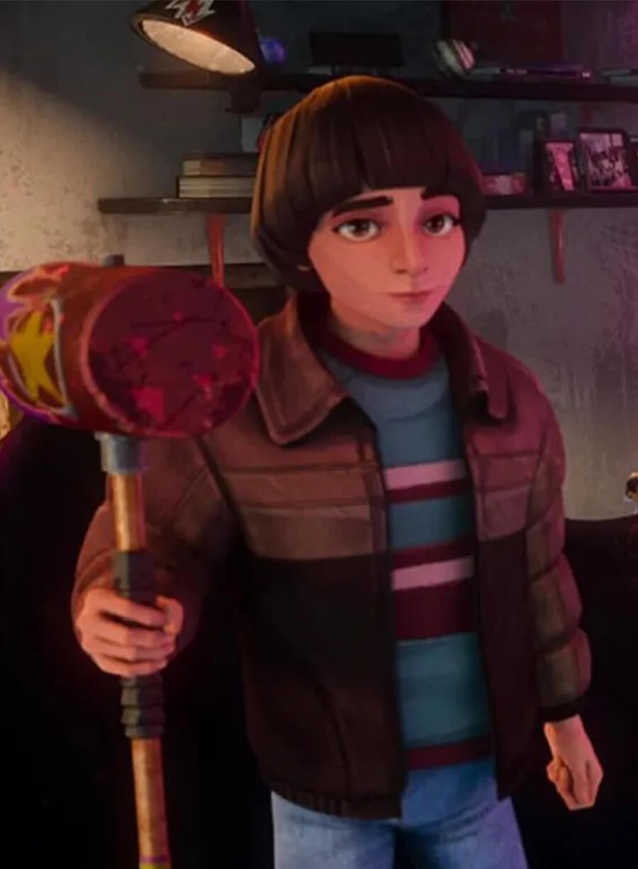 Stranger Things Tales from 85 Benjamin Plessala Brown Jacket