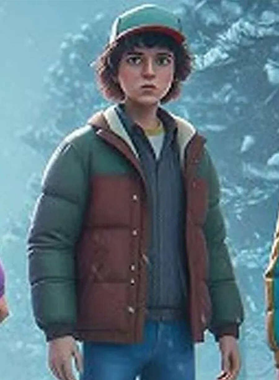 Stranger Things Tales from 85 Dustin Henderson Brown Green Jacket