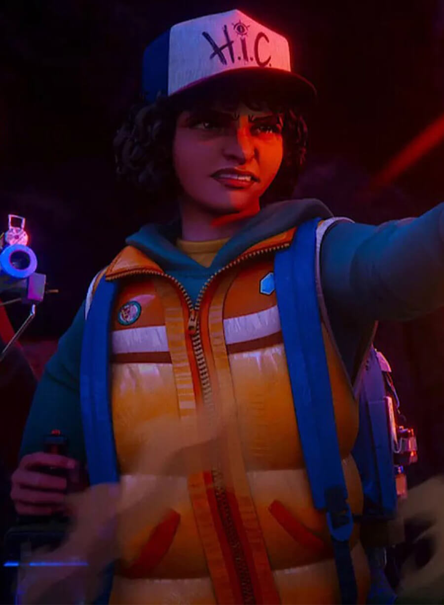 Stranger Things Tales from 85 Dustin Henderson Orange Vest