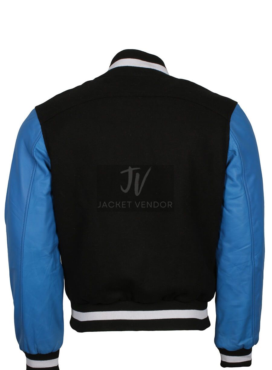 Suicide Squad El Diablo Black and Blue Varsity Jacket