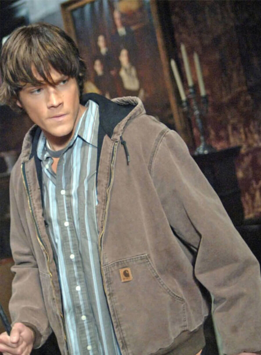 Supernatural Sam Winchester Brown Hooded Jacket