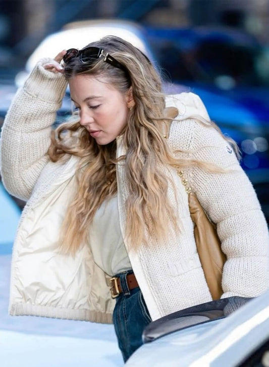  Sydney Sweeney Off-white Jacket