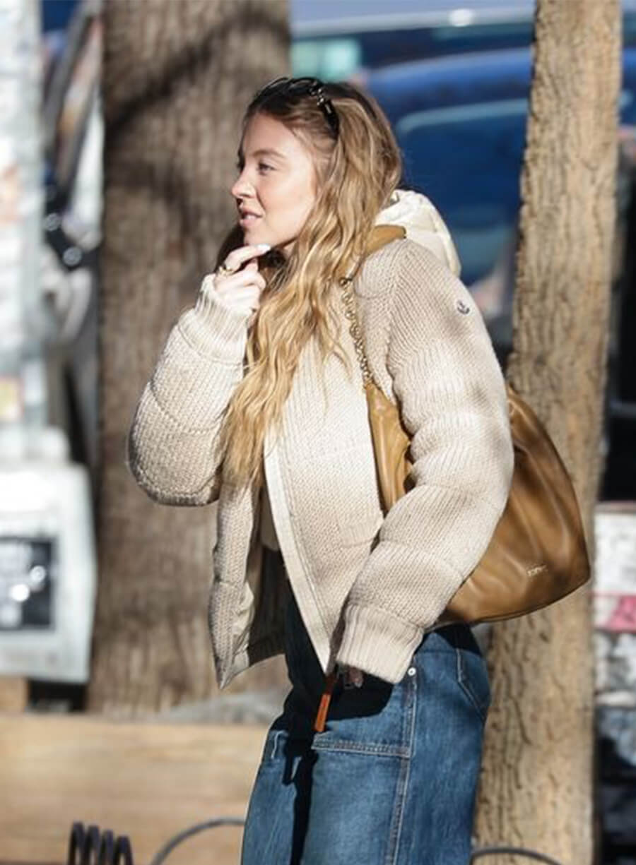  Sydney Sweeney Off-white Jacket