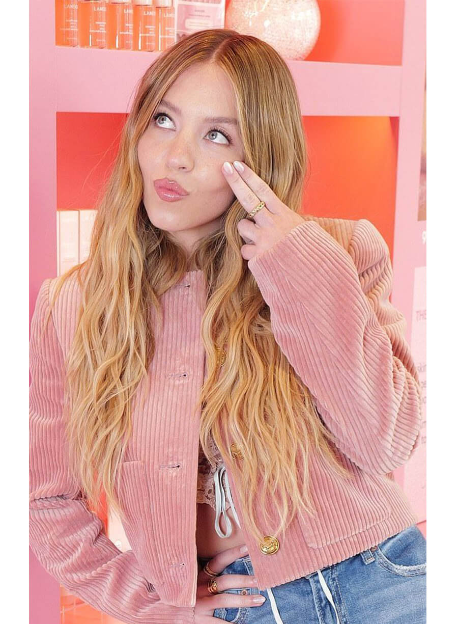 Sydney Sweeney Pink Jacket