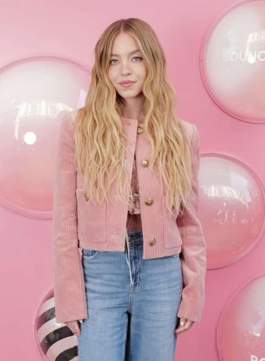 Sydney Sweeney Pink Jacket