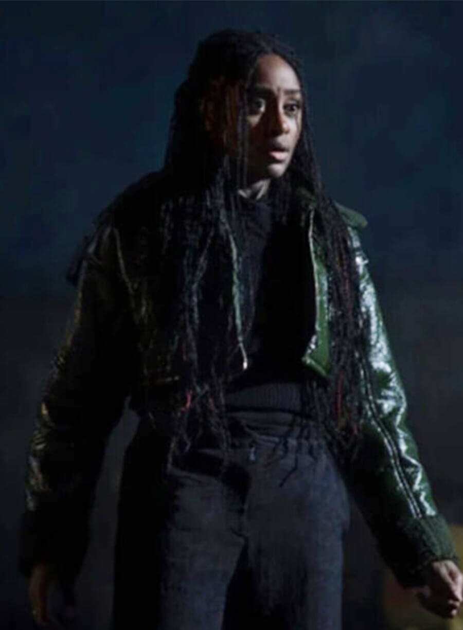 Talamasca: The Secret Order Soledad Marcel Green Leather Jacket