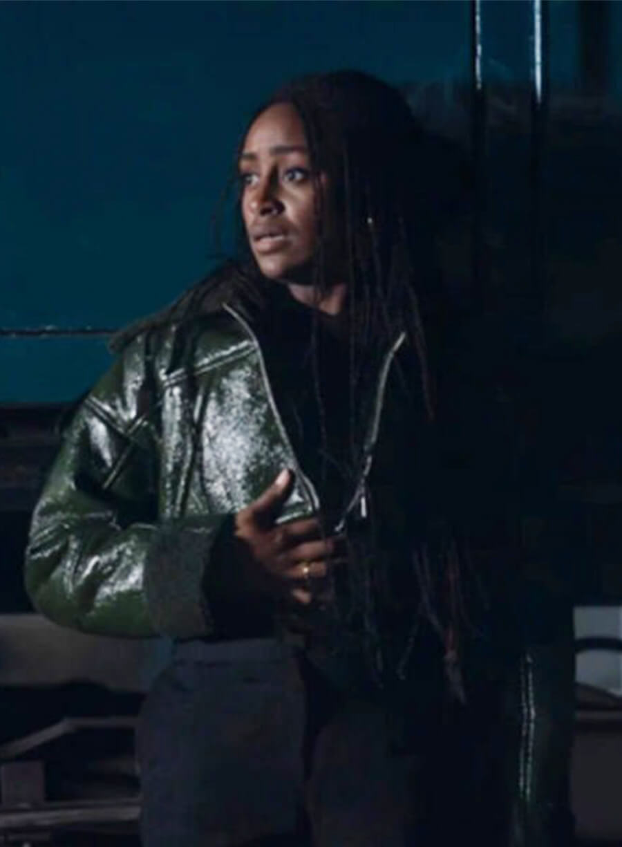 Talamasca: The Secret Order Soledad Marcel Green Leather Jacket