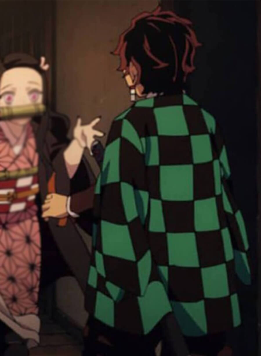 Demon Slayer Tanjiro Kamado Green Black Coat