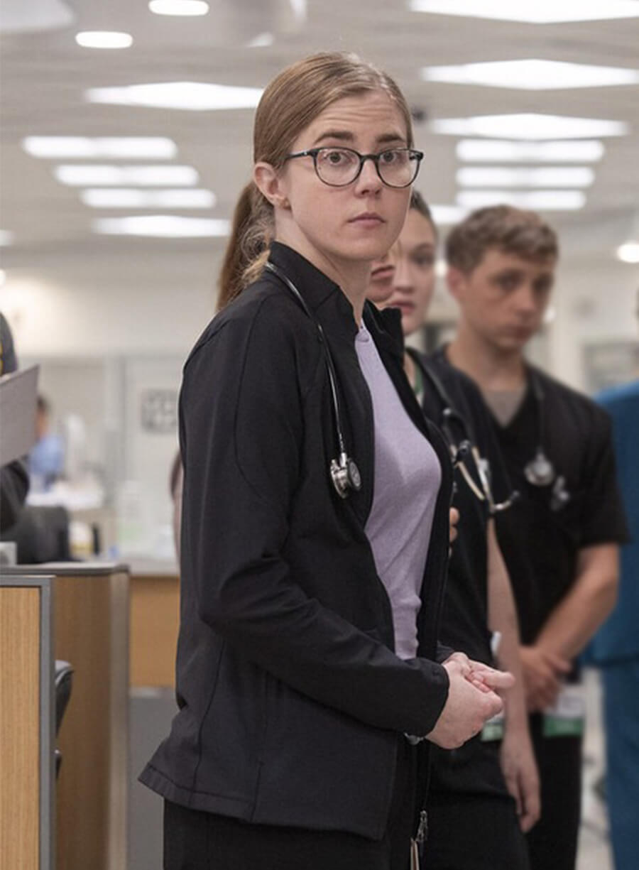 Taylor Dearden The Pitt Dr. Melissa Mel Black Jacket