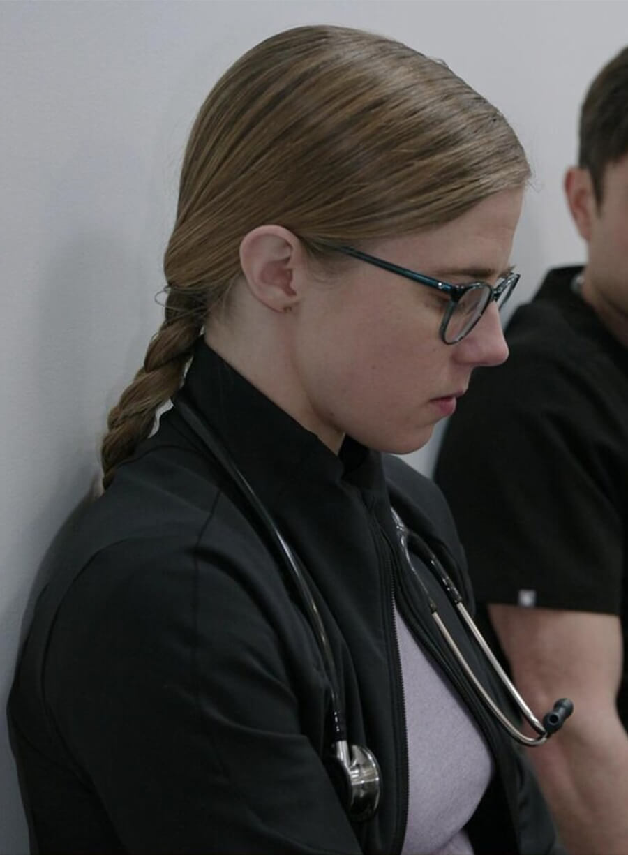 Taylor Dearden The Pitt Dr. Melissa Mel Black Jacket