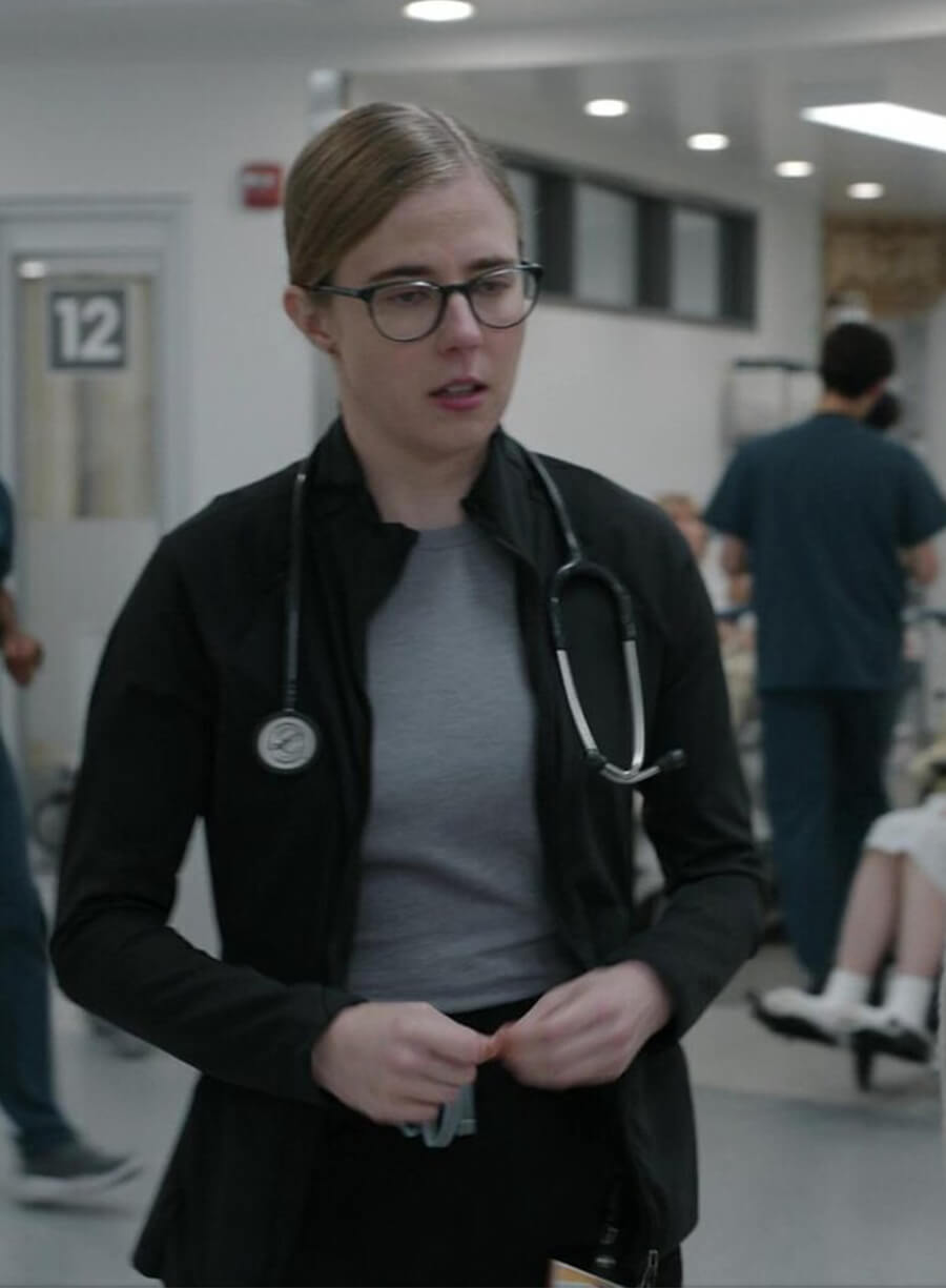 Taylor Dearden The Pitt Dr. Melissa Mel Black Jacket
