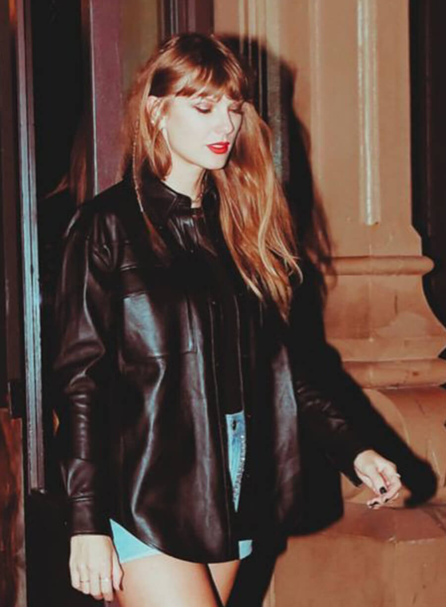 Taylor Swift Black Leather Jacket 