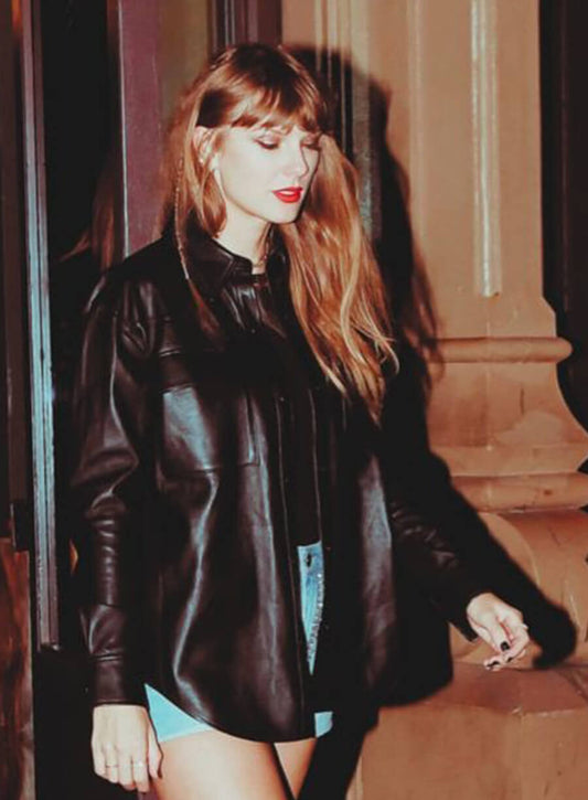 Taylor Swift Black Leather Jacket 