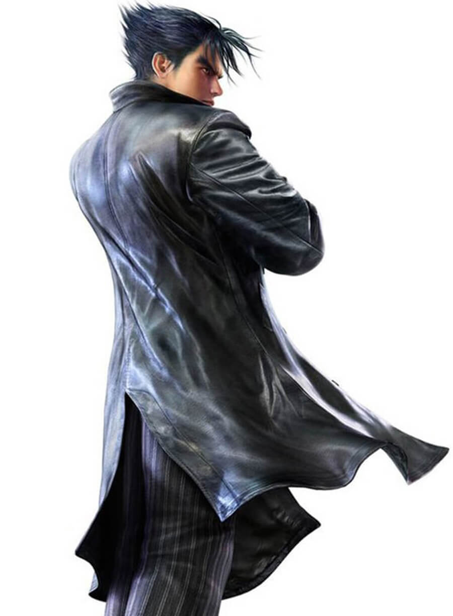 Tekken 6 Game Jin Kazama Black Leather Coat
