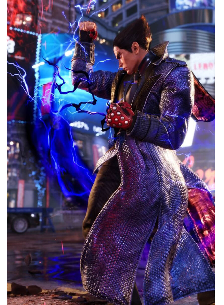 Tekken 8 Game Kazuya Mishima Leather Coat