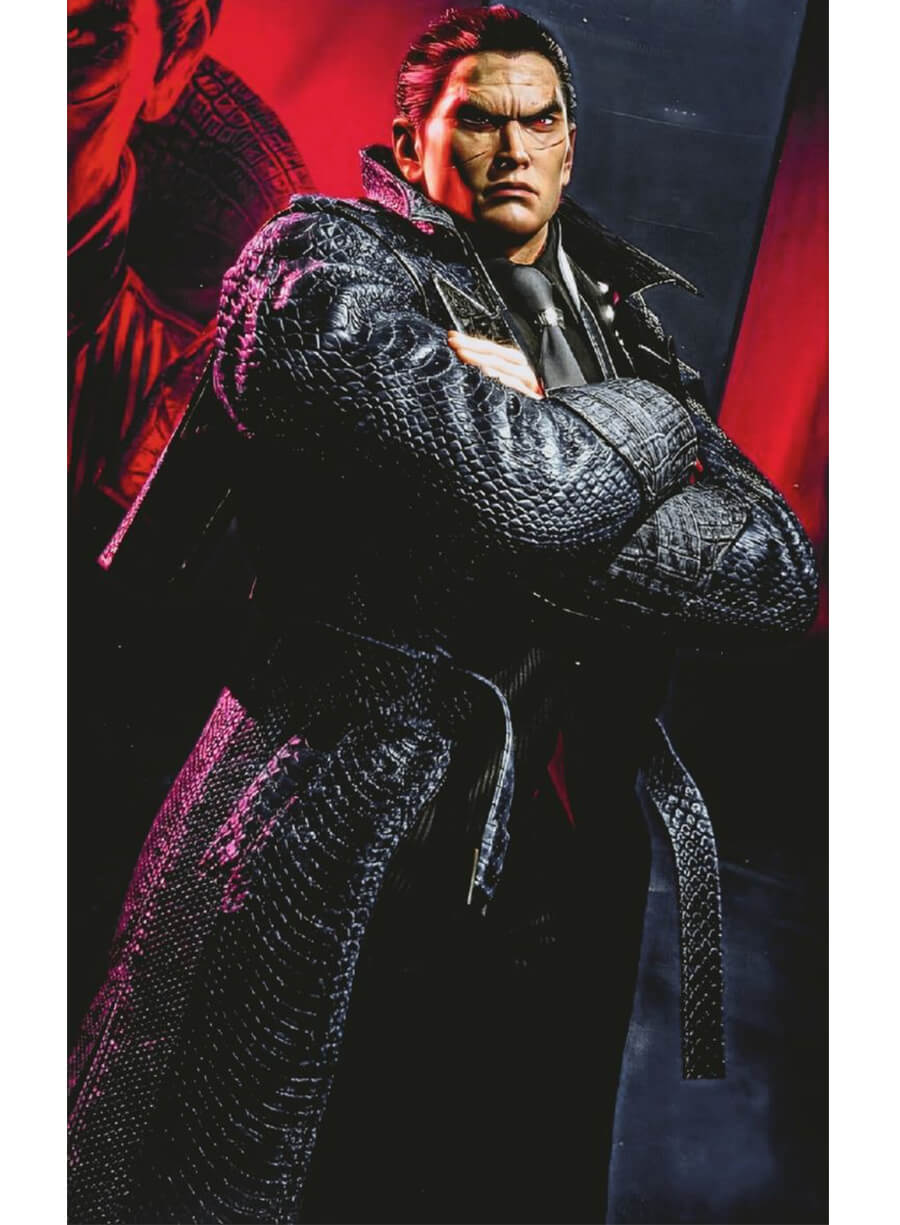 Tekken 8 Game Kazuya Mishima Leather Coat