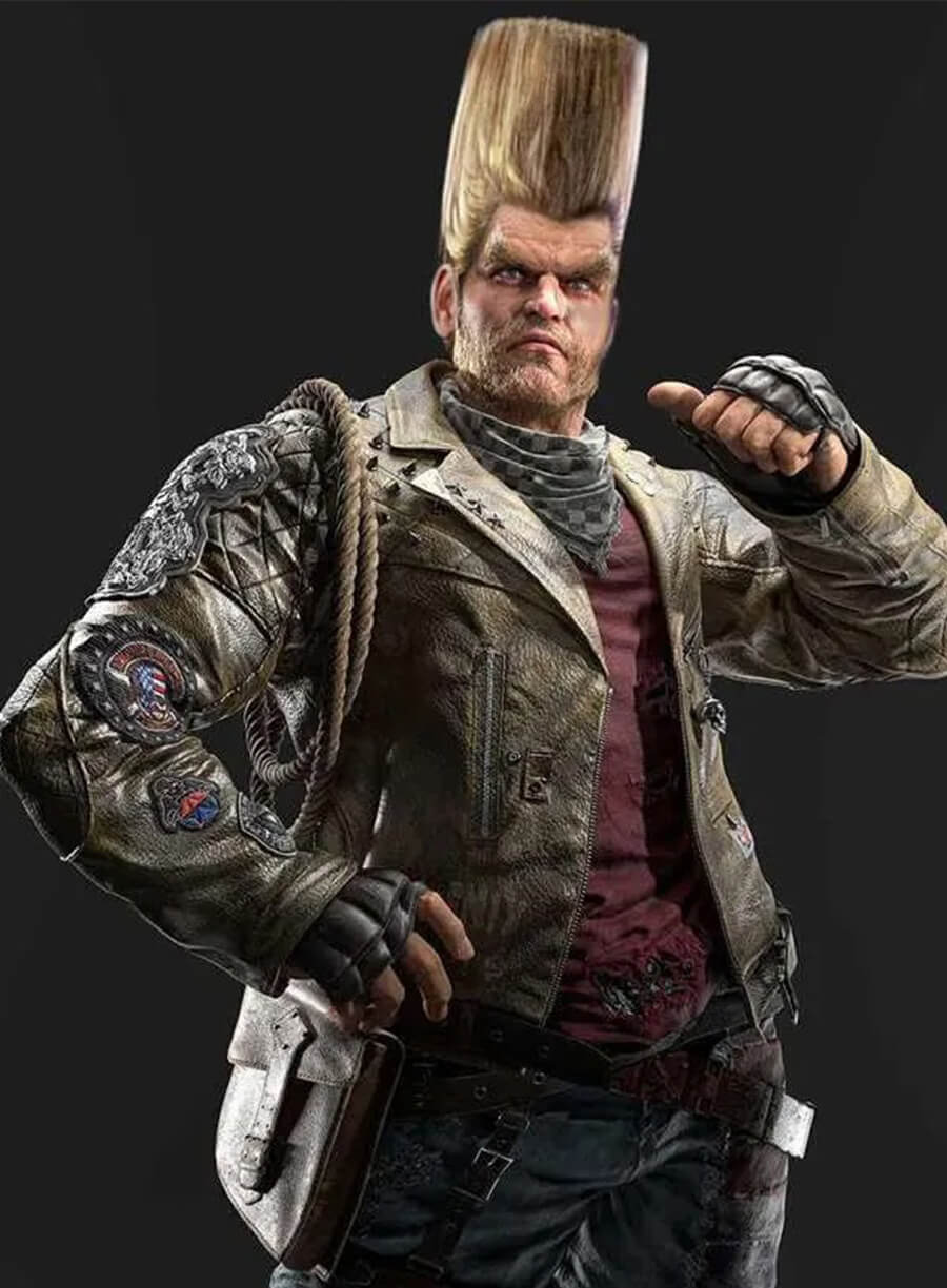 Tekken 8 Game Paul Phoenix Brown Leather Jacket