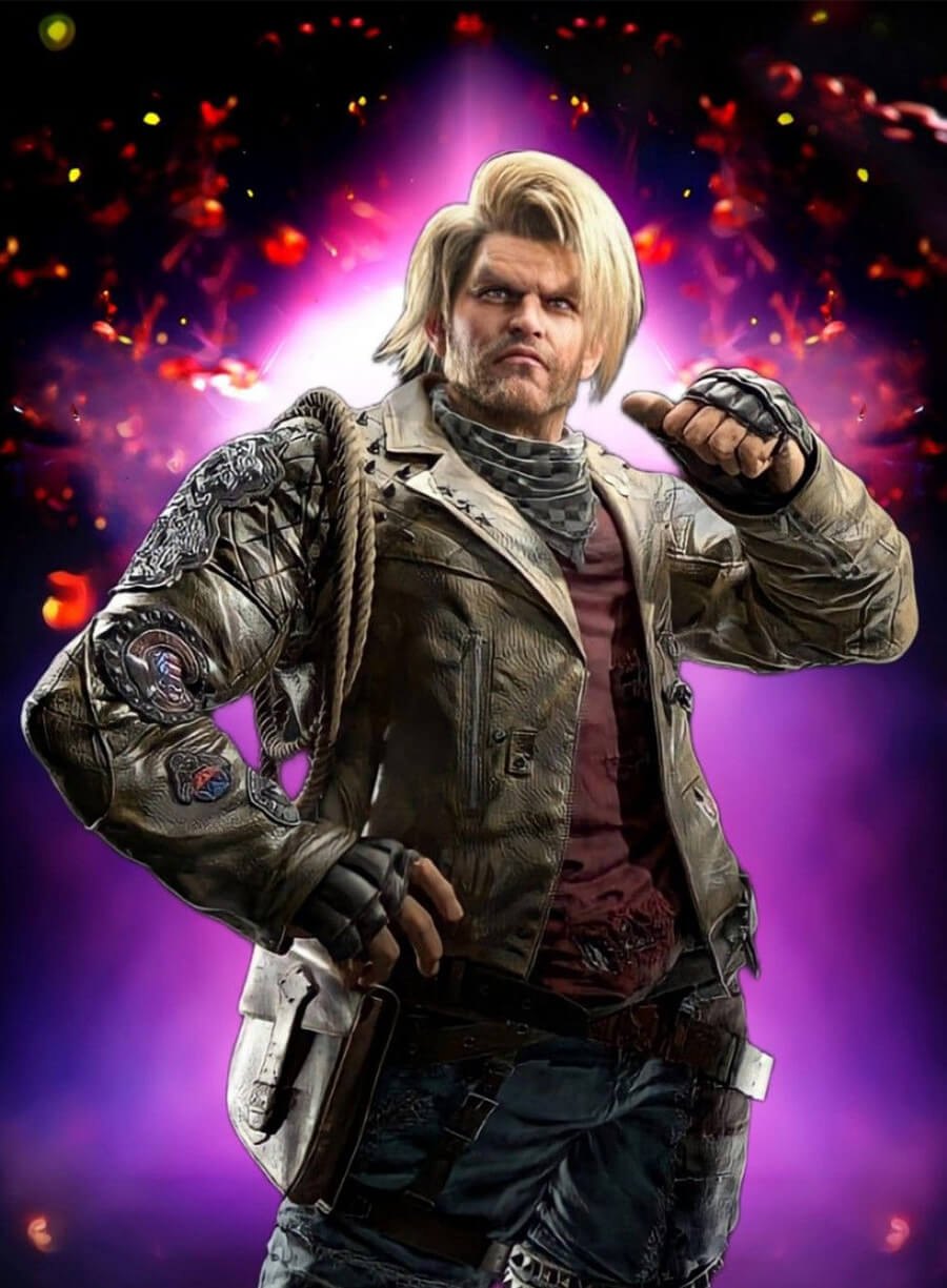Tekken 8 Game Paul Phoenix Brown Leather Jacket