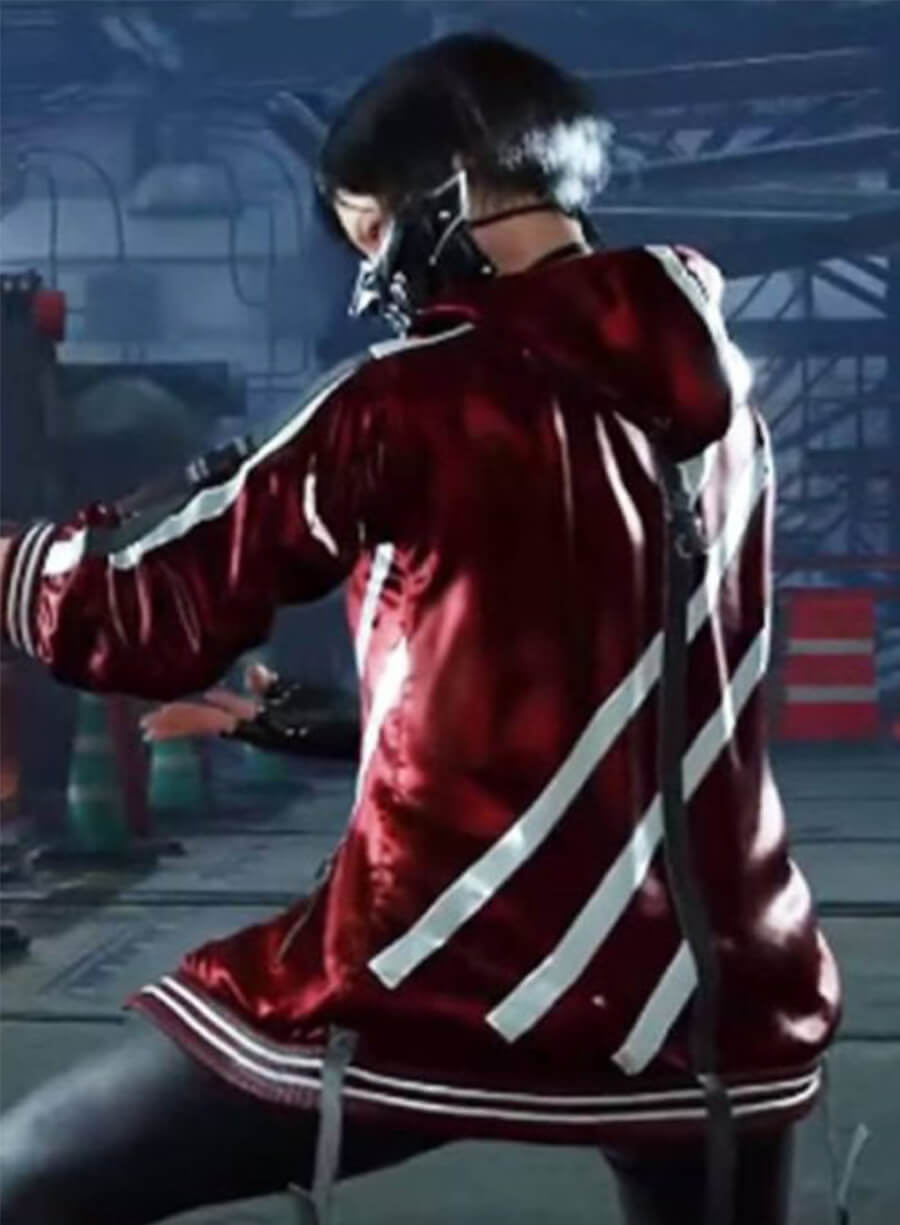 Tekken 8 Game Reina Mishima Red Leather Jacket