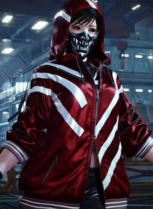 Tekken 8 Game Reina Mishima Red Leather Jacket