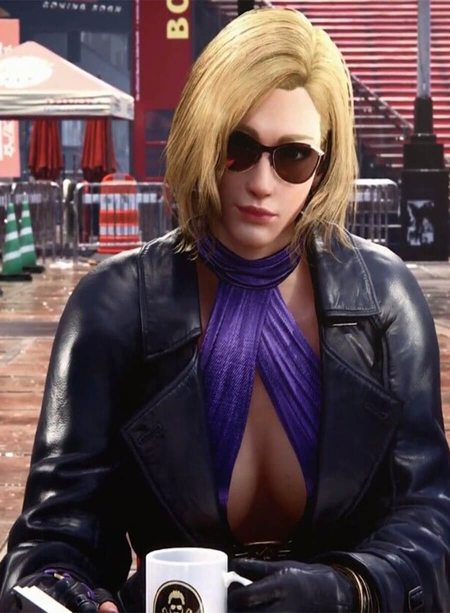 Tekken 8 Nina Williams Black Leather Jacket
