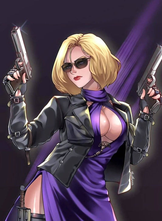 Tekken 8 Nina Williams Black Leather Jacket