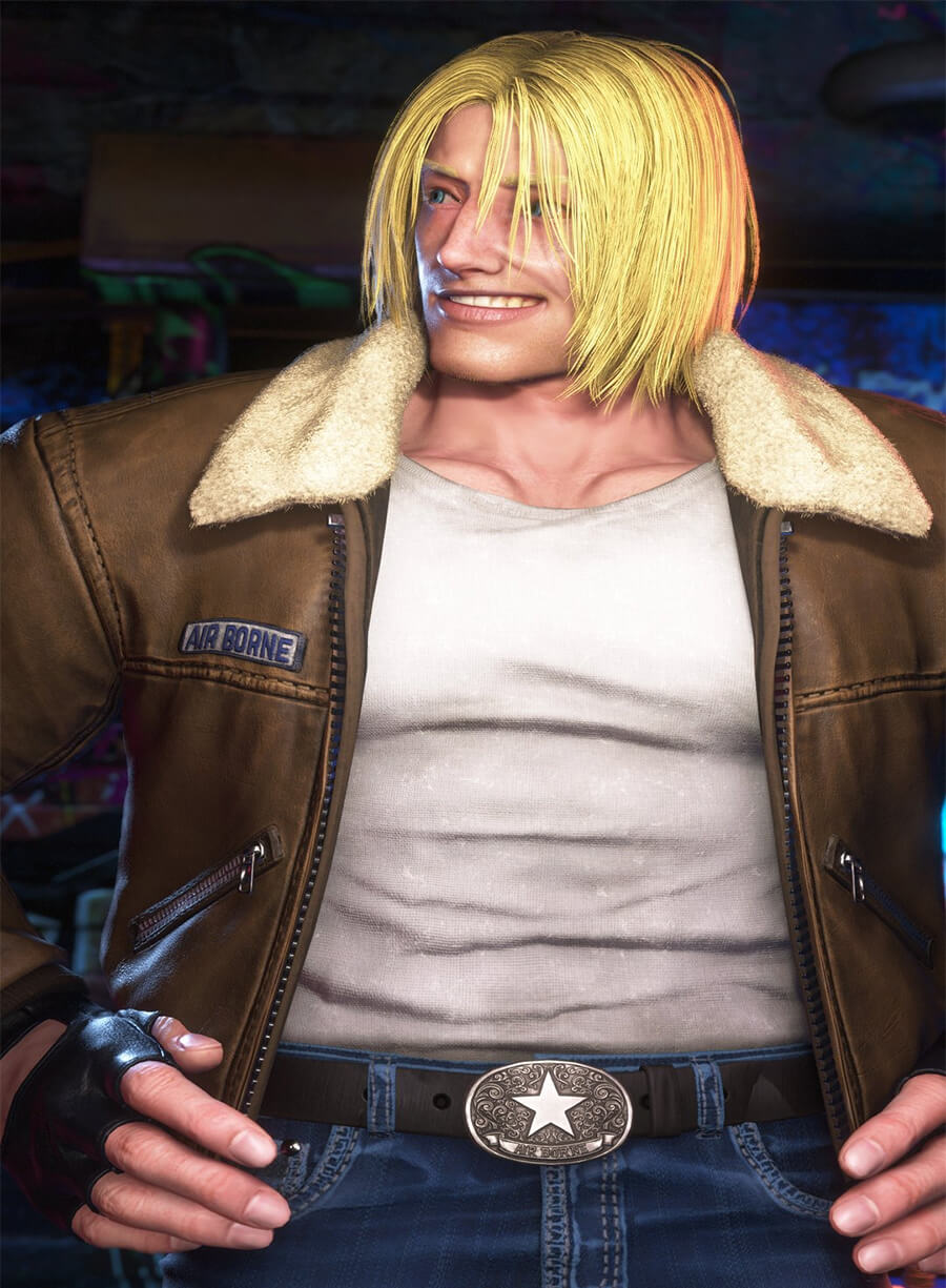 Terry Borgard Street Fighter 6 Game Brown Leather Jacket